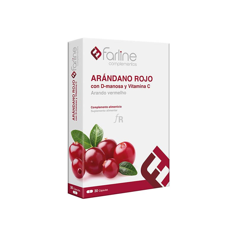 Farline Complementos Arandano Rojo + Vitamina C + D-Manosa 30 Capsulas