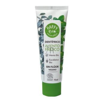 Happy Bio Dentifrico Aliento Fresco Menta Sin Fluor 75M Eco