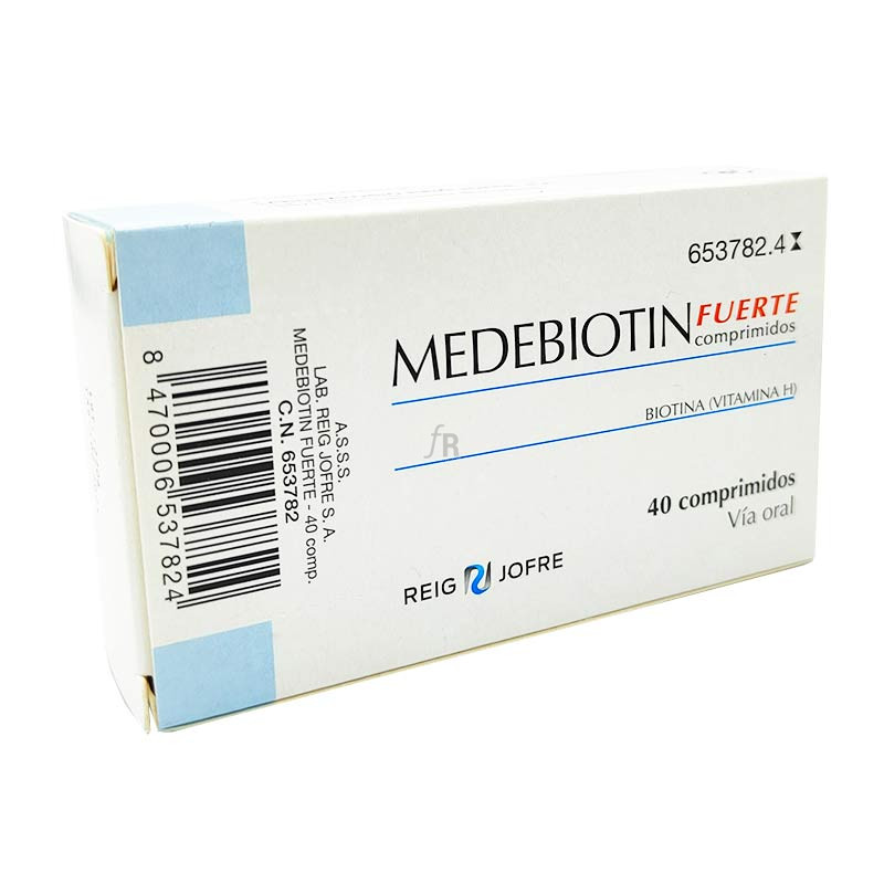 Medebiotin Fuerte 5 Mg 40 Comprimidos