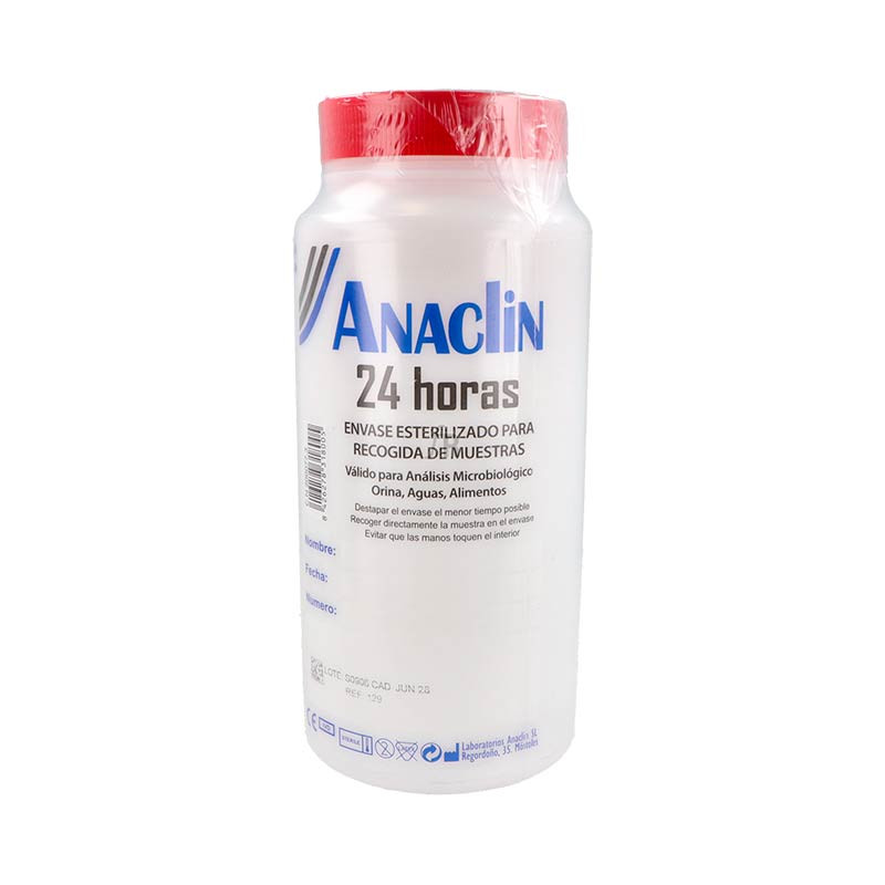 Envase Recogida Orina Anaclin 24 Horas 1800 Ml